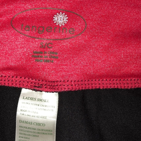 Tangerine small crop gym/yoga leggings - Picture 3 of 6